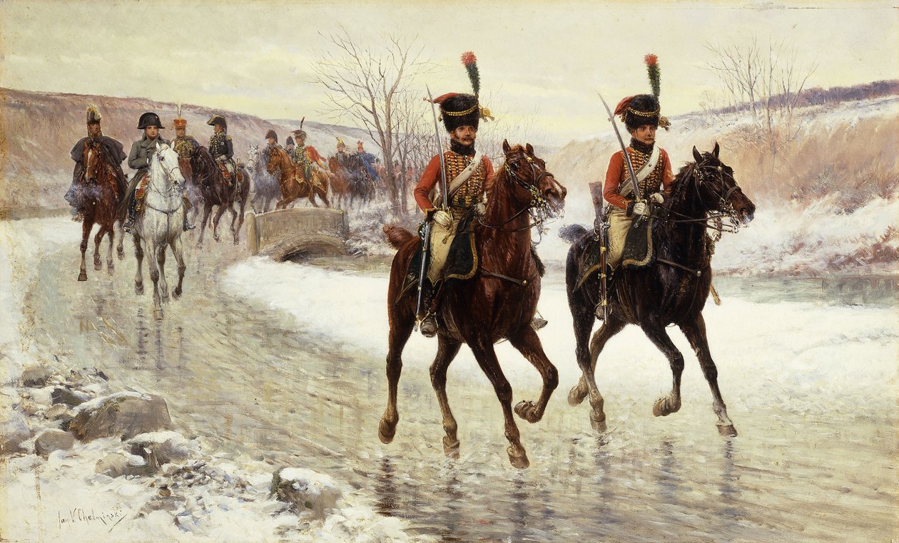 Napoleone e la sua scorta da Jan van Chelminski