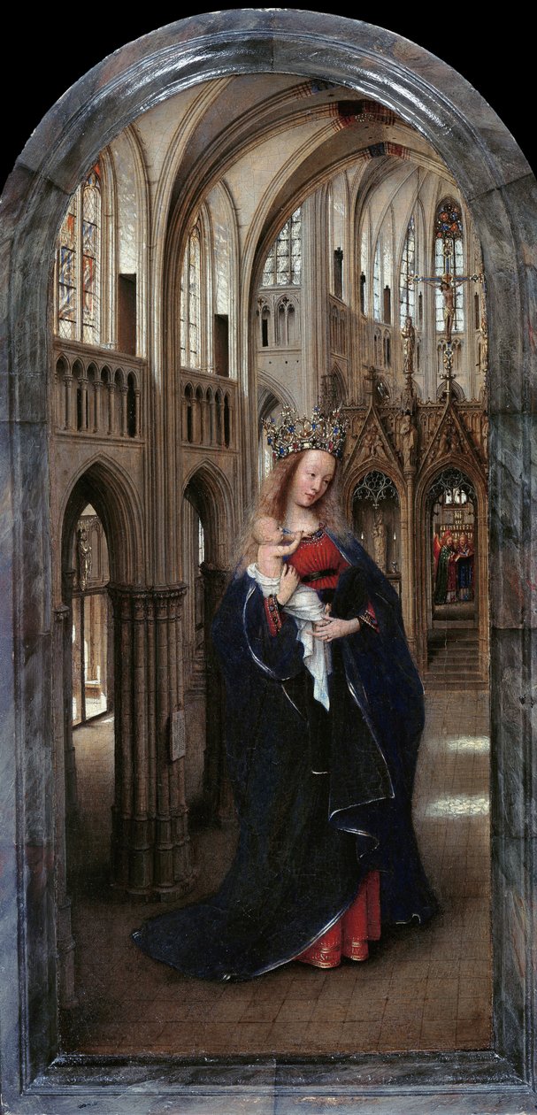 Tedesco: Die Madonna in der Kirche La Madonna nella Chiesa da Jan van Eyck