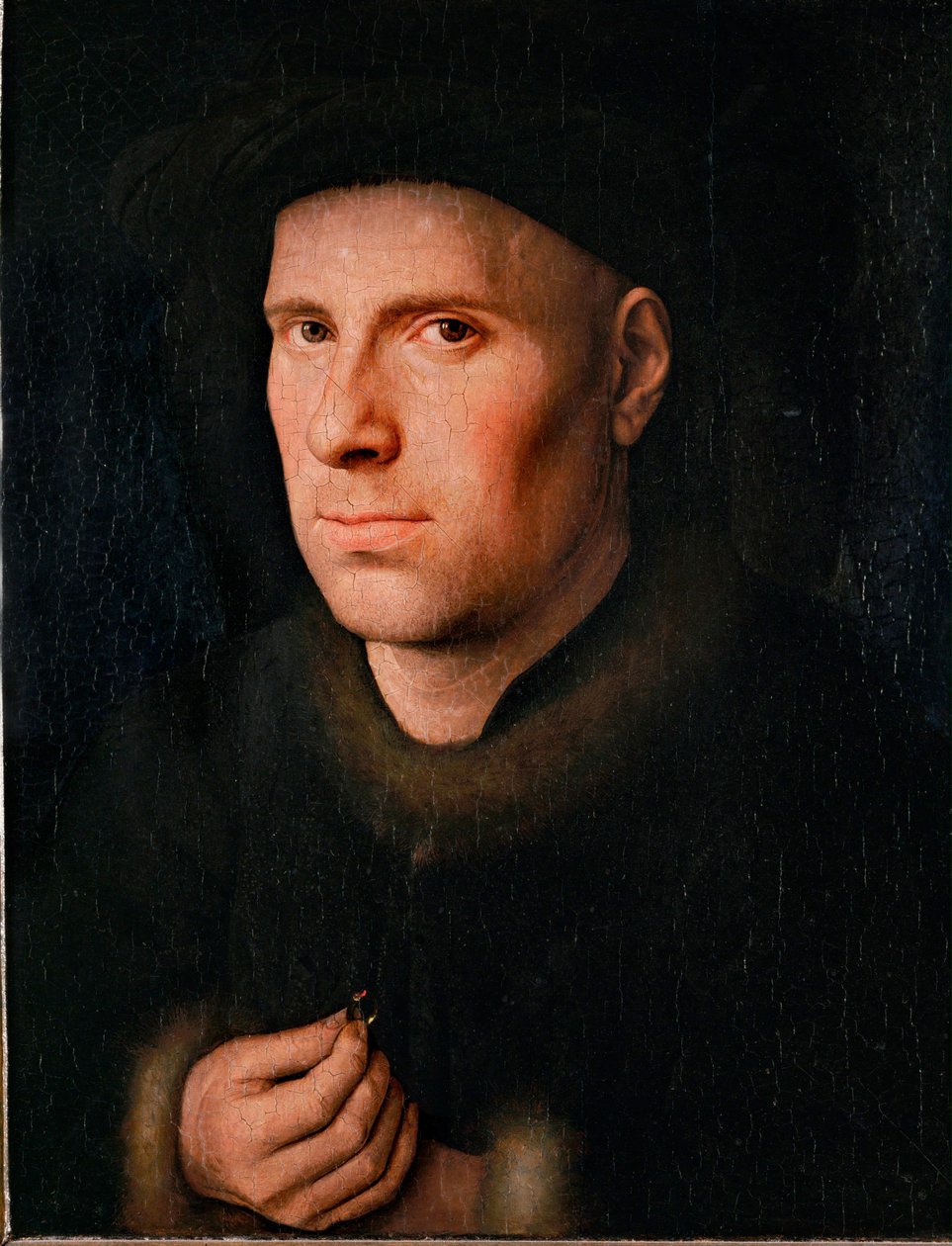 Jan de Leeuw, orafo ... (olio su legno di quercia) da Jan van Eyck