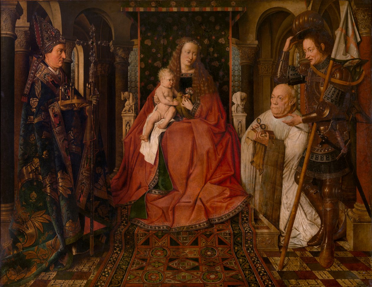 Madonna circondata da san Giorgio, san Donaziano di Reims e dal canonico donatore Van der Paele da Jan van Eyck