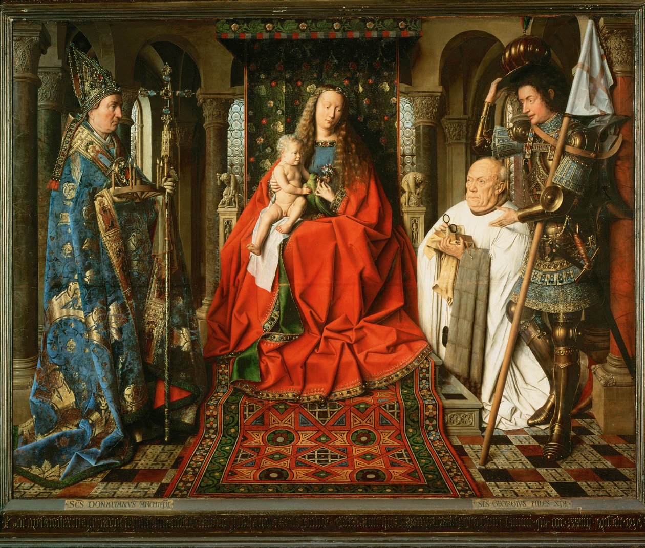 Madonna adorata dal canonico Van der Paele ... da Jan van Eyck