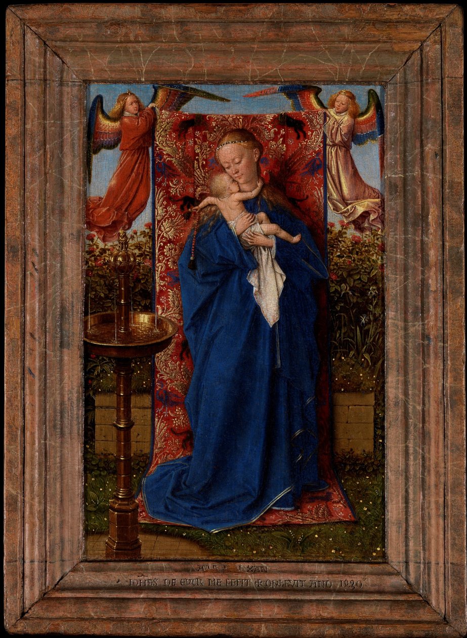 Madonna e Bambino alla fontana da Jan van Eyck