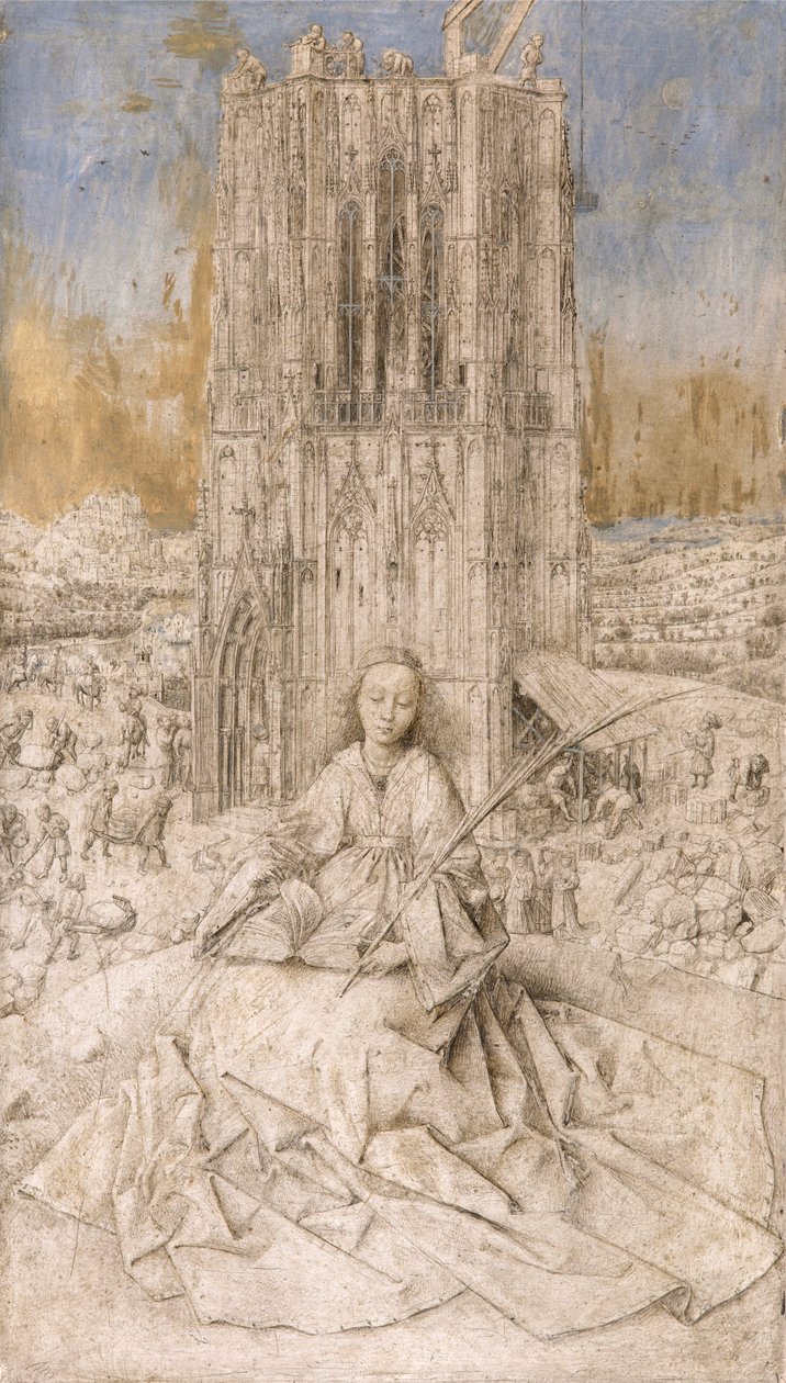 Santa Barbara, 1427 circa (olio su tavola) da Jan van Eyck