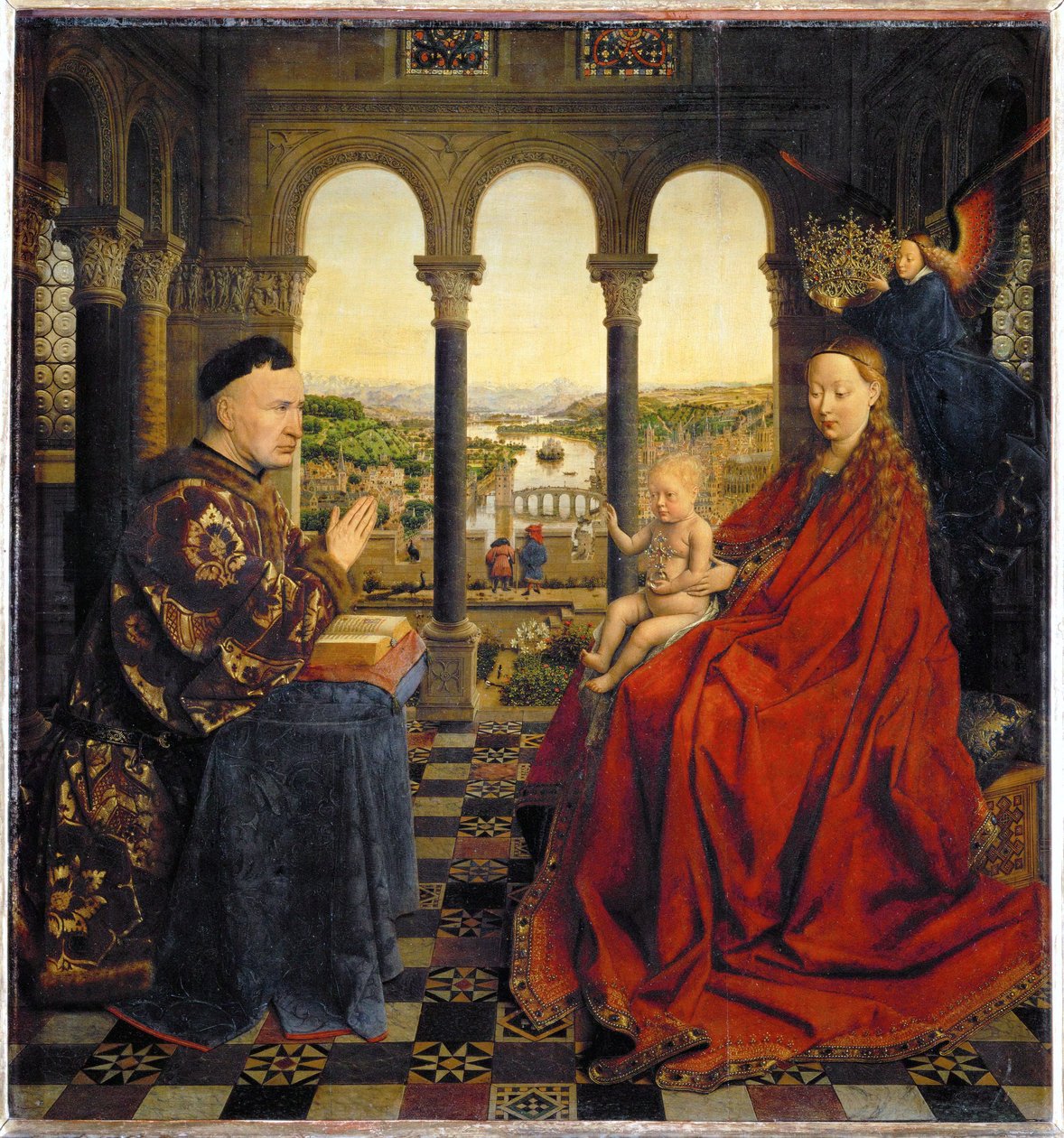 La Vergine del Cancelliere Rolin da Jan van Eyck