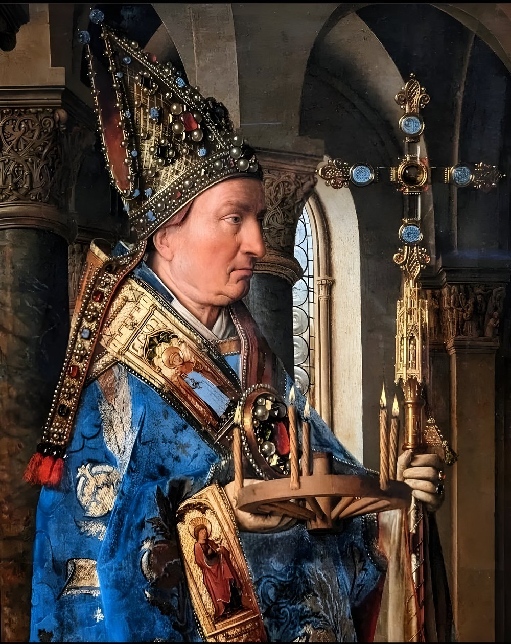 Vergine e Bambino con il canonico van der Paele da Jan van Eyck