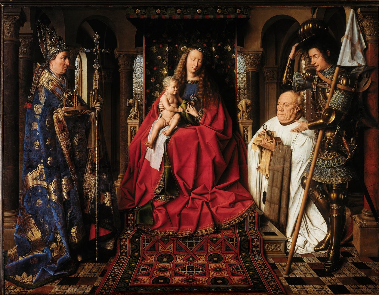 Vergine e Bambino con il canonico van der Paele da Jan van Eyck