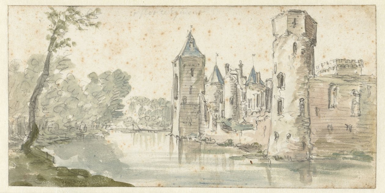 Veduta del castello di Egmond da Jan van Goyen (possibly)