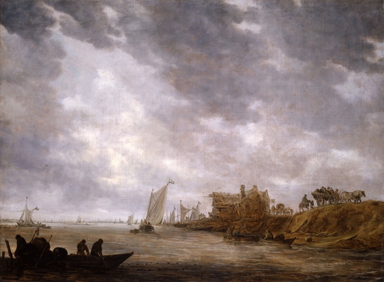 Scena fluviale, 1642 da Jan van Goyen