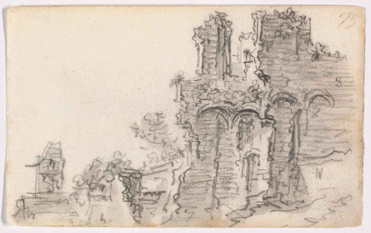 Una rovina romanica da Jan van Goyen