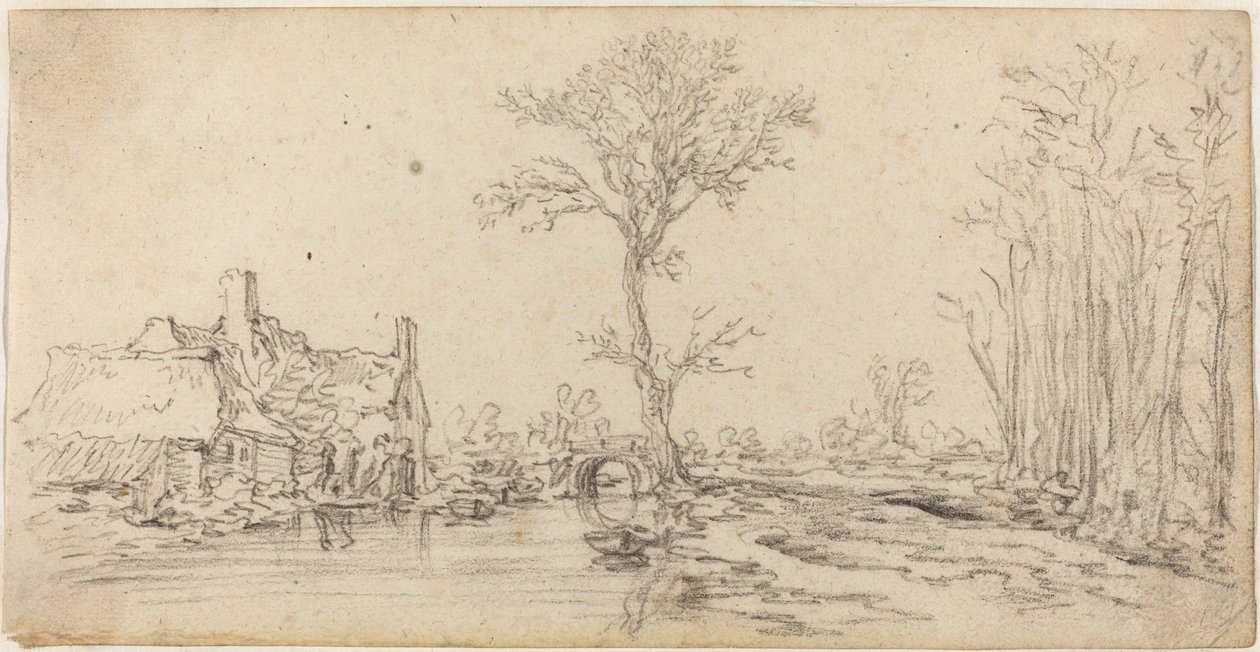 Cottage vicino a un Fiume da Jan van Goyen