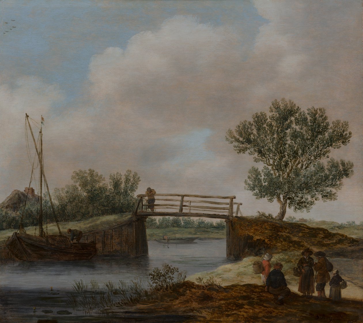 Paesaggio con ponte, noto come “Il piccolo ponte” da Jan van Goyen