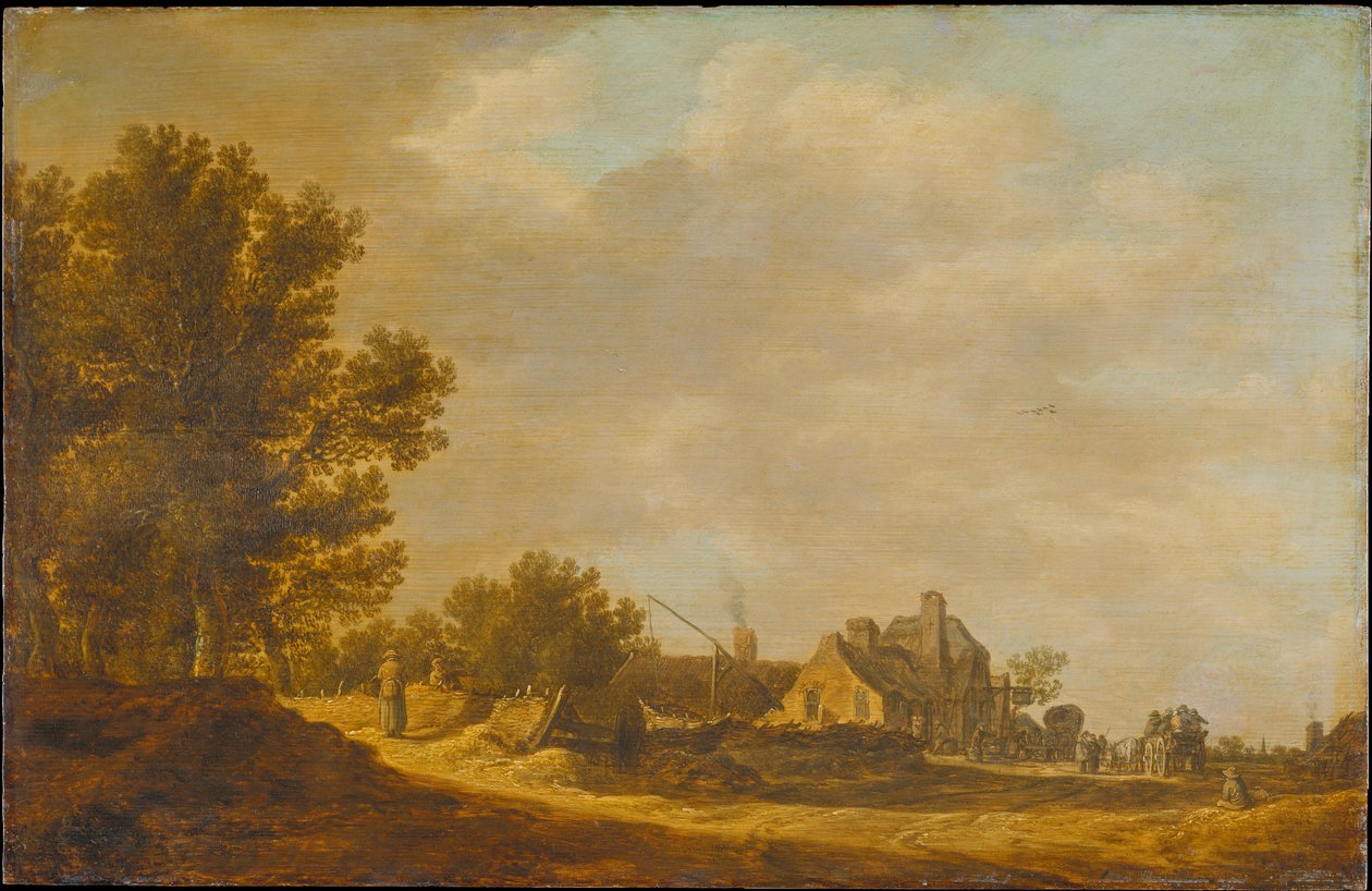 Paesaggio con taverna da Jan van Goyen