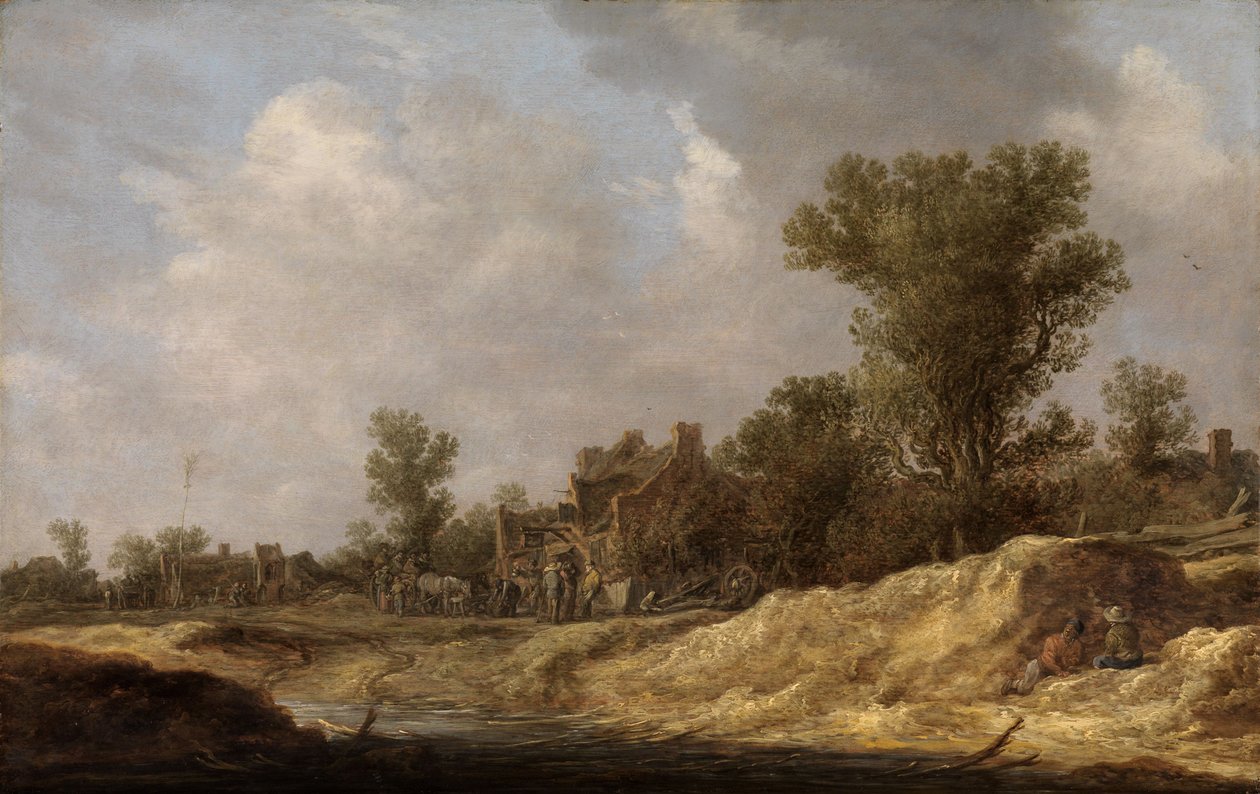 Paesaggio con contadini da Jan van Goyen