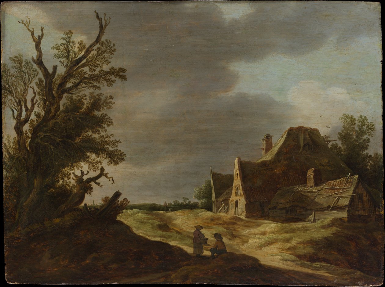 Strada sabbiosa con una fattoria da Jan van Goyen