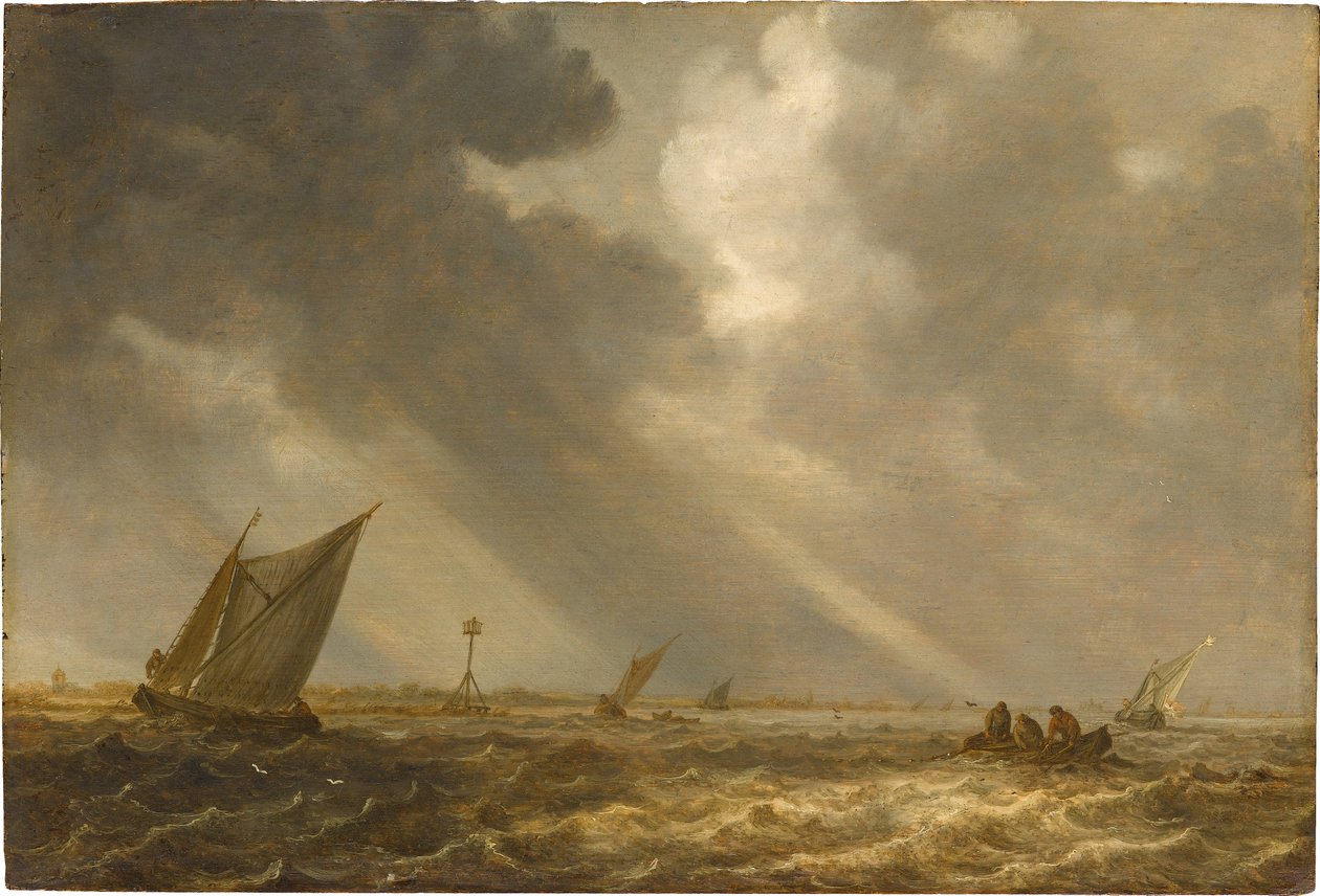 Tempesta sul lago di Haarlem da Jan van Goyen