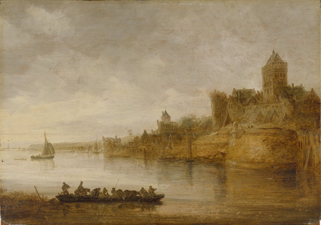 Le mura medievali di Nimega da Jan van Goyen