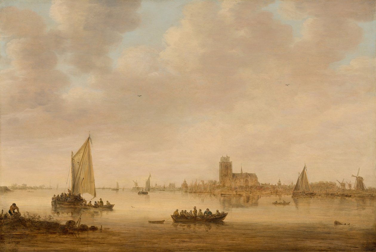 Veduta di Dordrecht dal Dordtse Kil, 1644 da Jan van Goyen