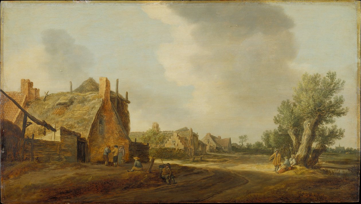 Via del Paese da Jan van Goyen