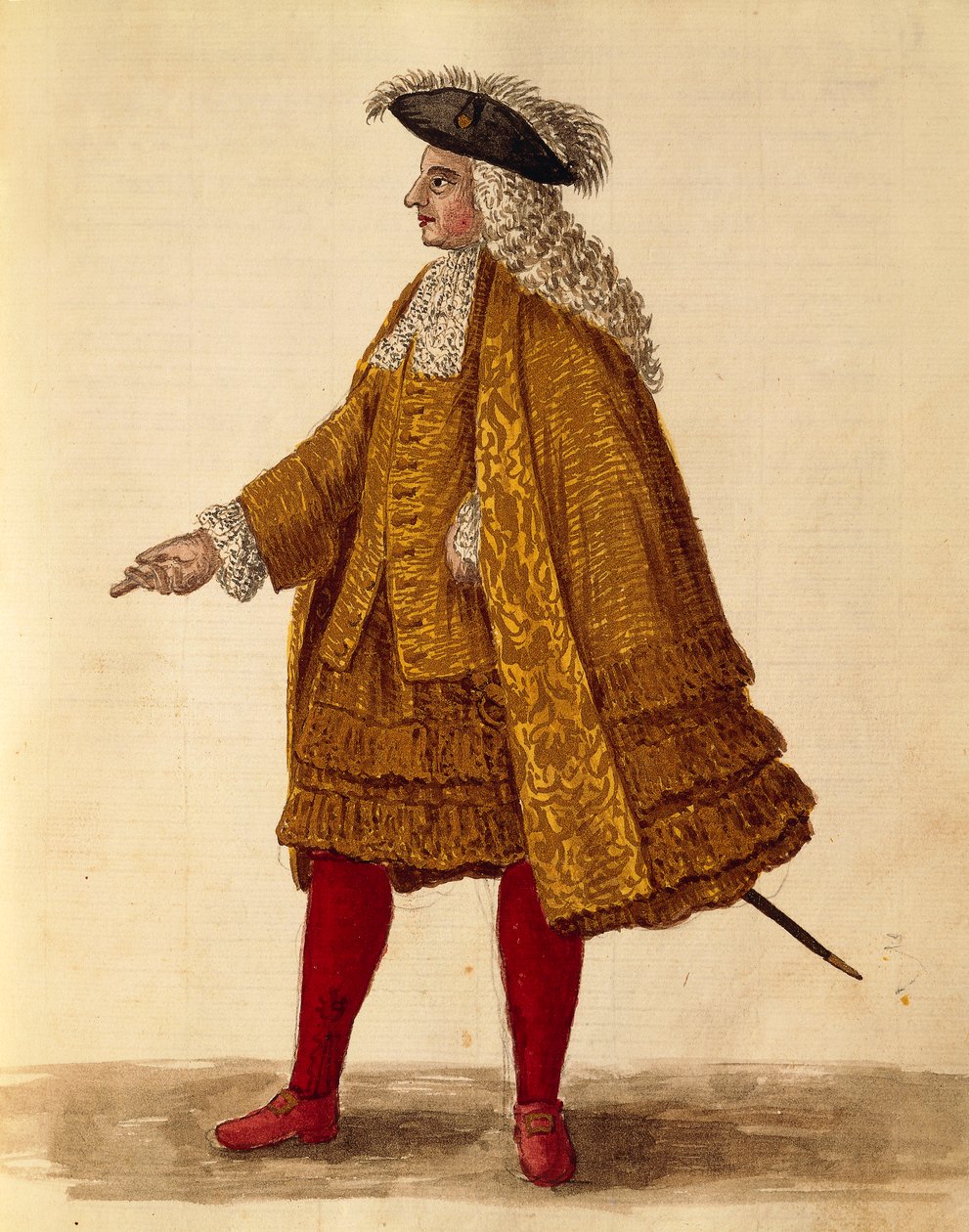 Abito da cavaliere, Gli Abiti de Veneziani da Jan van Grevenbroeck
