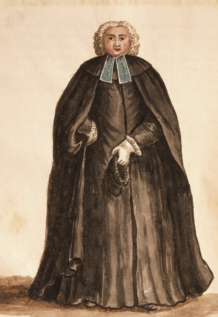 Maestro della Cappella del Doge, da I costumi dei Veneziani da Jan van Grevenbroeck