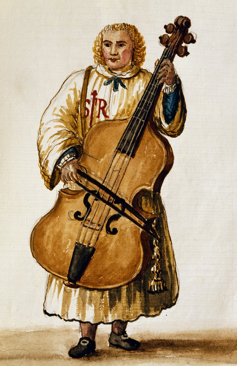 Musicista di strada da Jan van Grevenbroeck