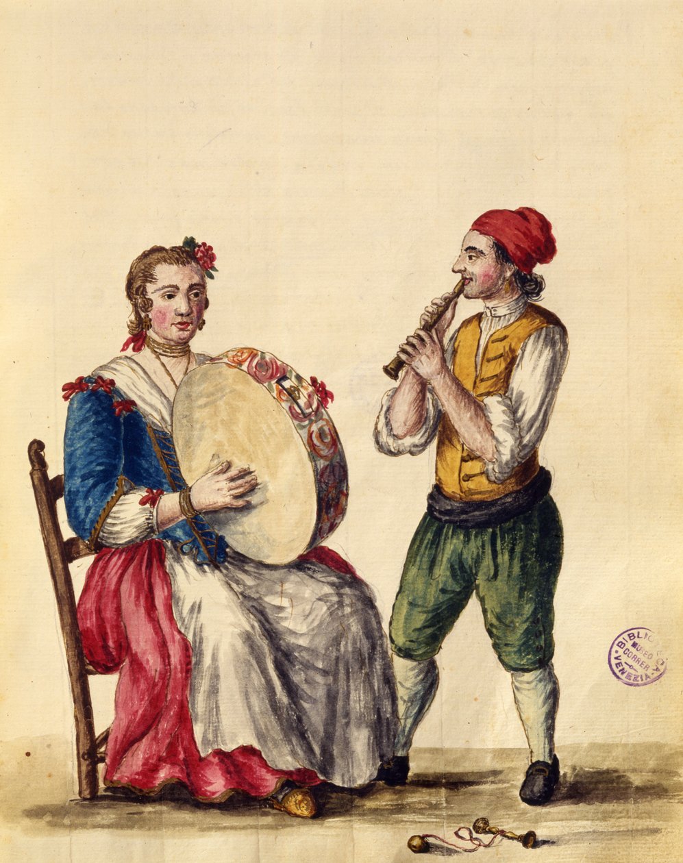 Musicista veneziano da Jan van Grevenbroeck