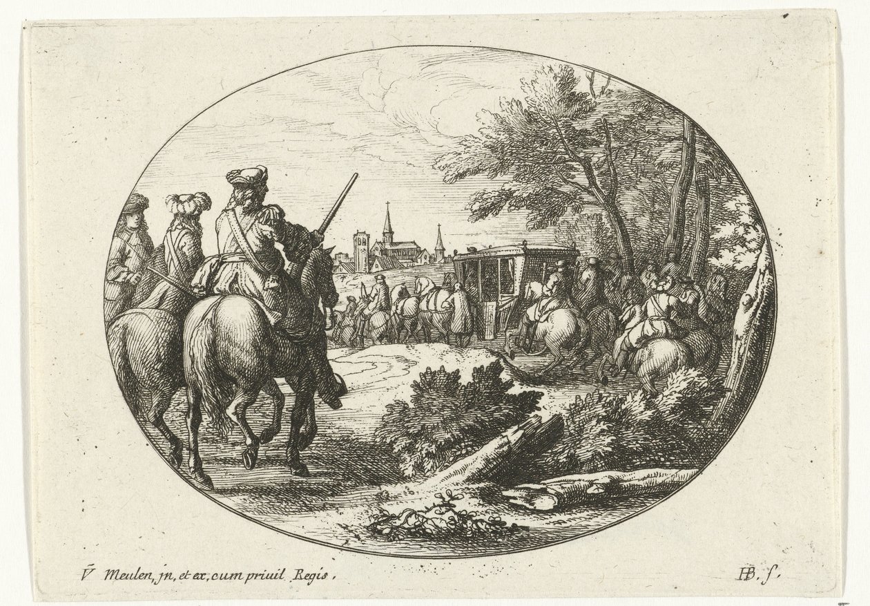 Assedio di una città da Jan van Huchtenburg