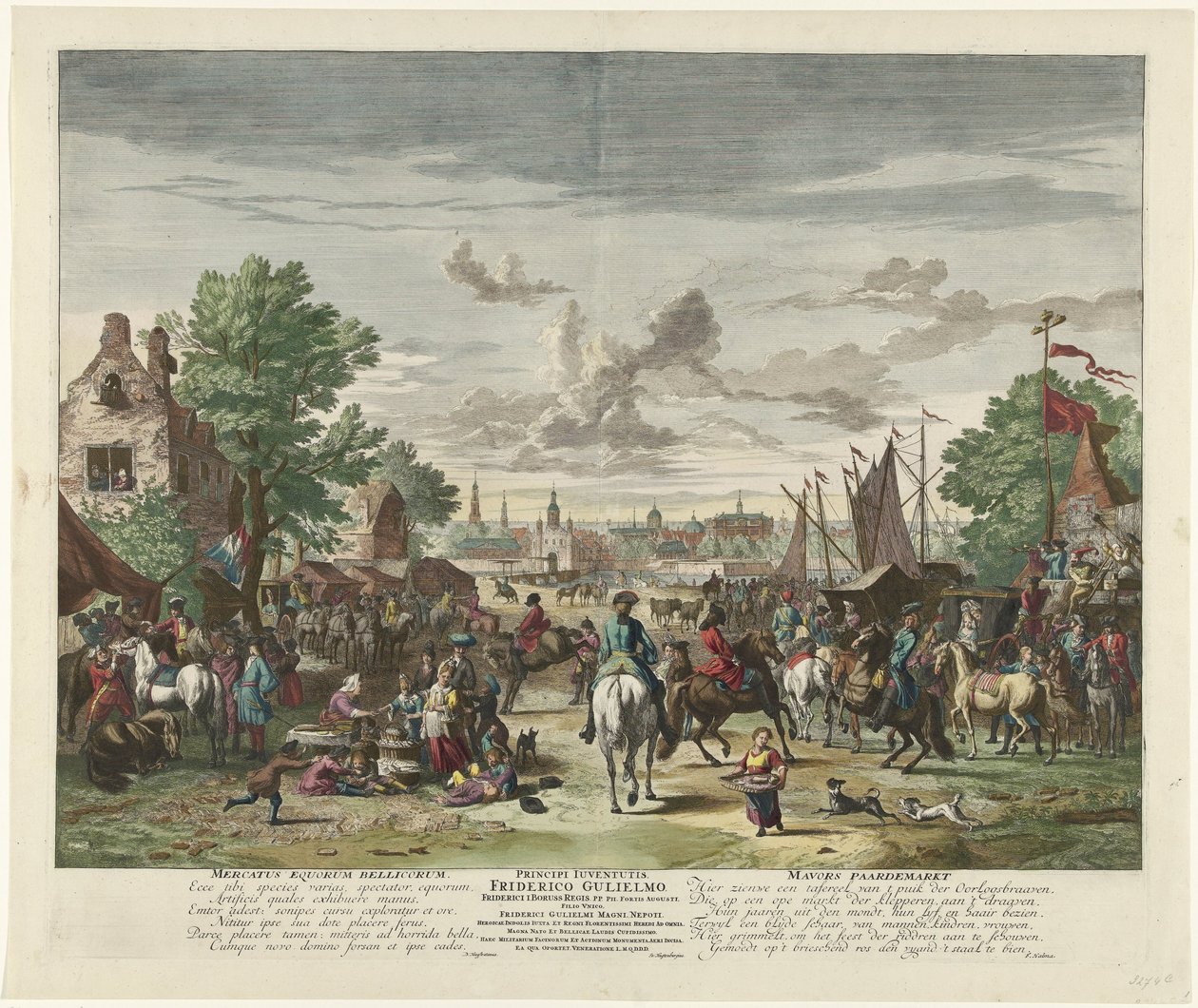 Mercato dei cavalli, ca. 1702 da Jan van Huchtenburg
