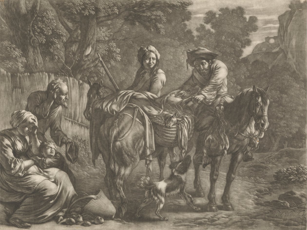 Saccheggiatori, derubano un contadino e sua moglie da Jan van Huchtenburg
