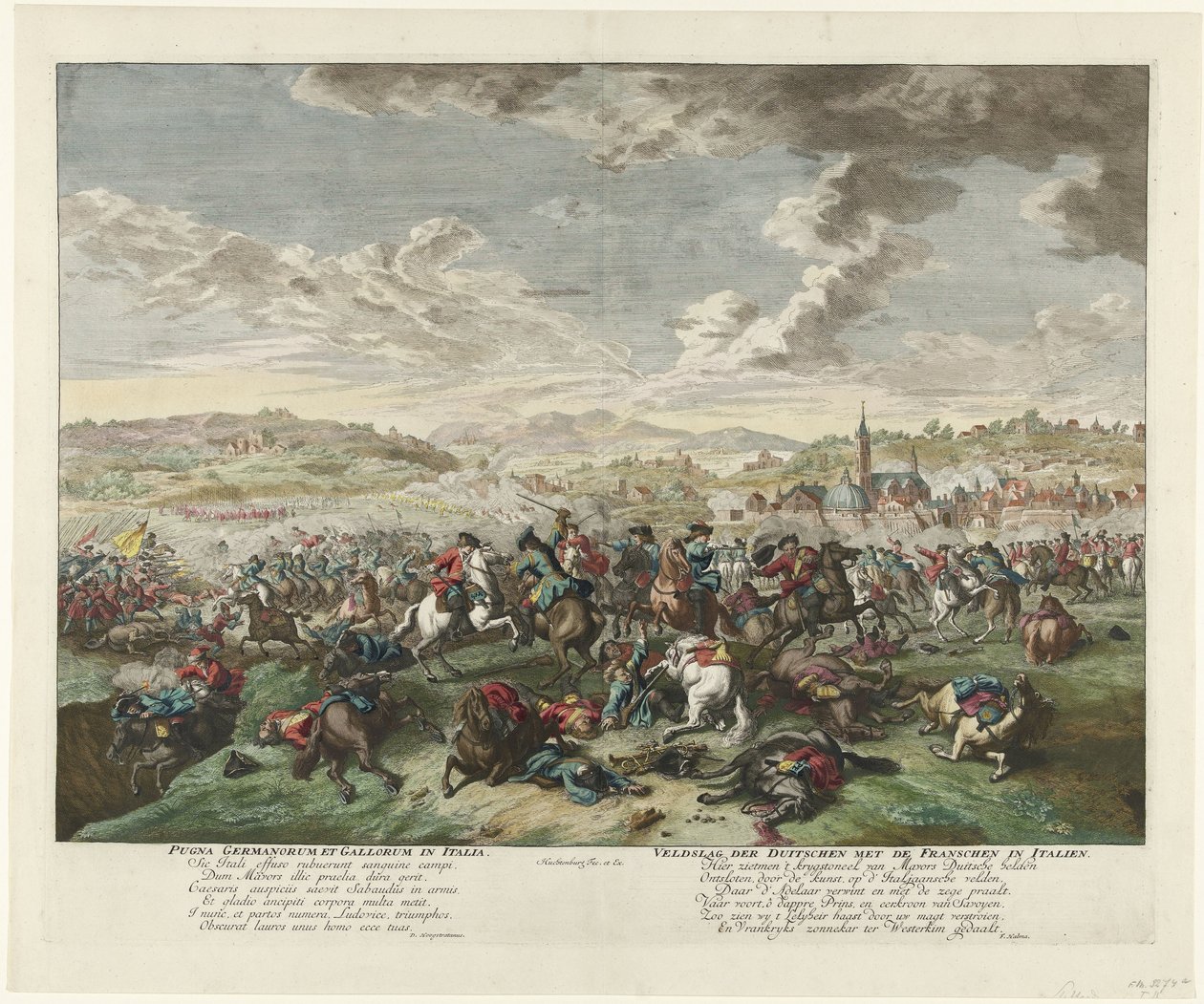 Battaglia di cavalieri in Italia settentrionale, ca. 1702-1703 da Jan van Huchtenburg