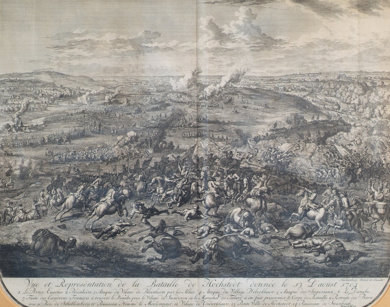 La battaglia di Höchstädt del 13 agosto 1704 da Jan van Huchtenburgh