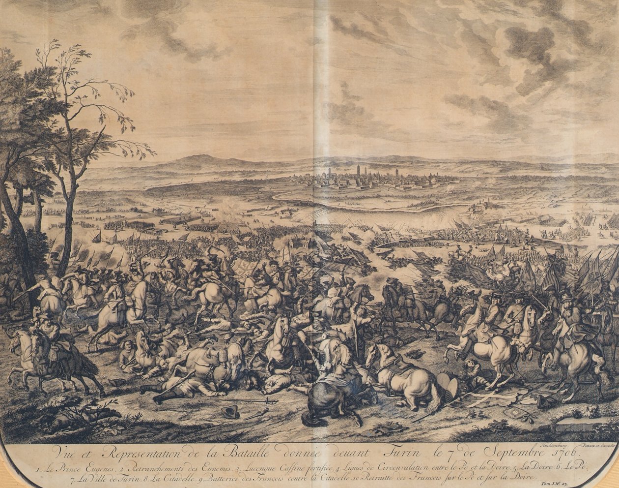 La battaglia di Torino del 7 settembre 1706 da Jan van Huchtenburgh