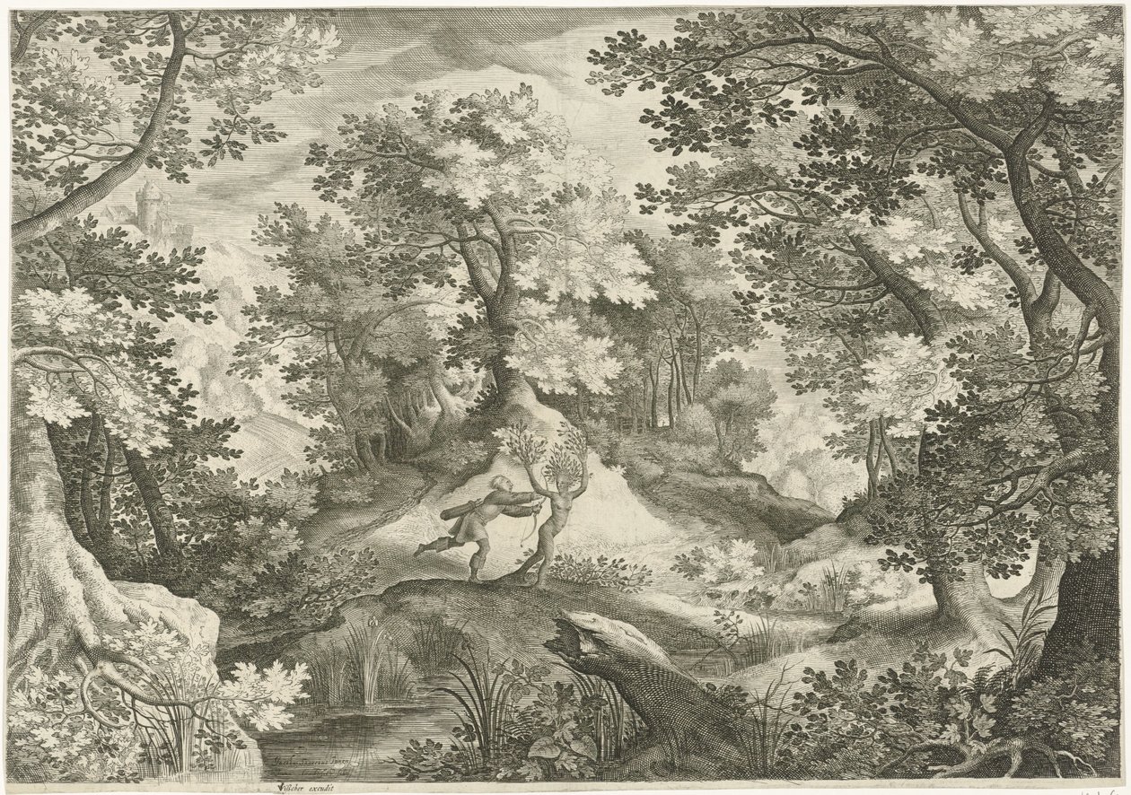 Paesaggio con Apollo e Dafne da Jan van Londerseel