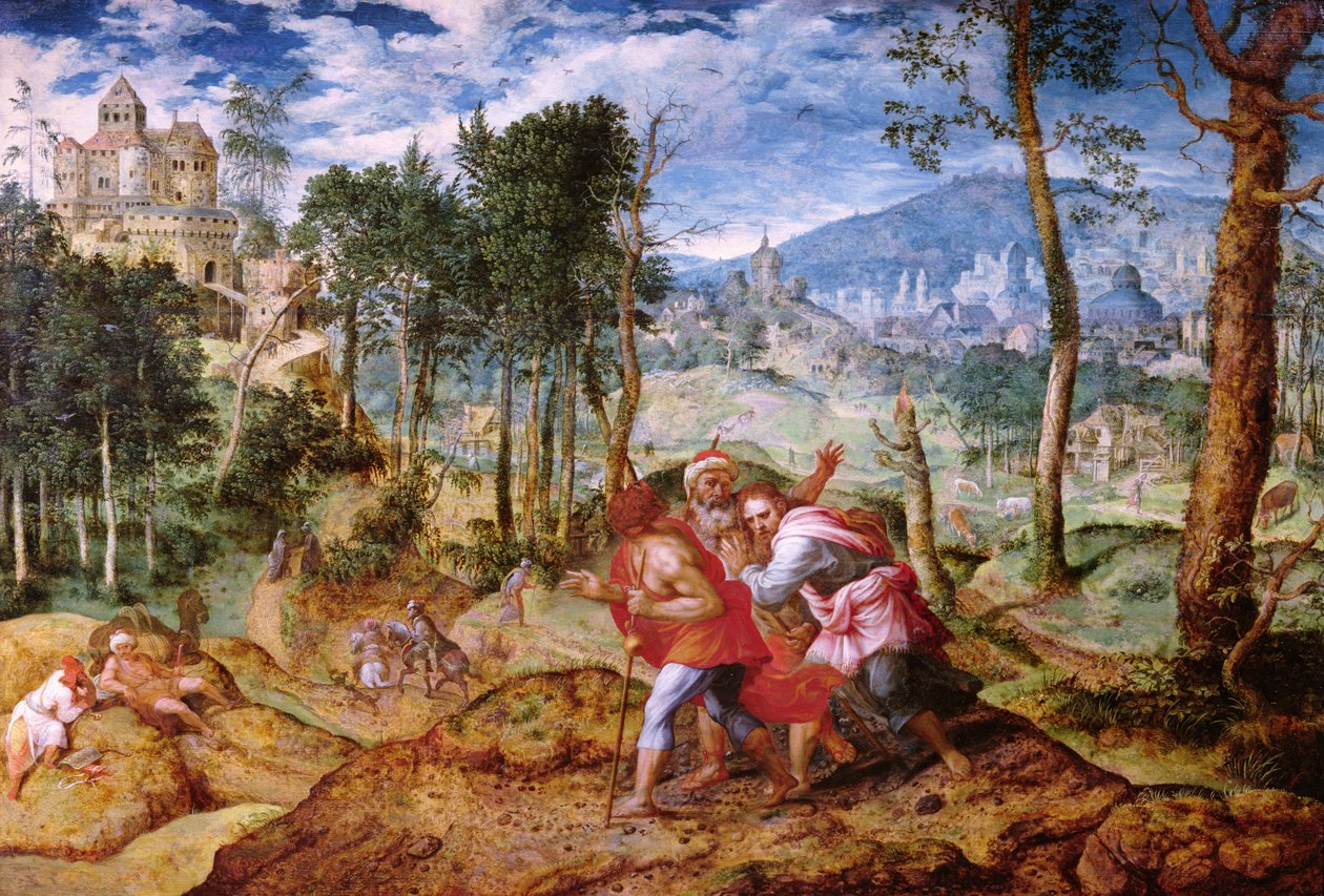 Cristo sulla strada per Emmaus da Jan van Mastel