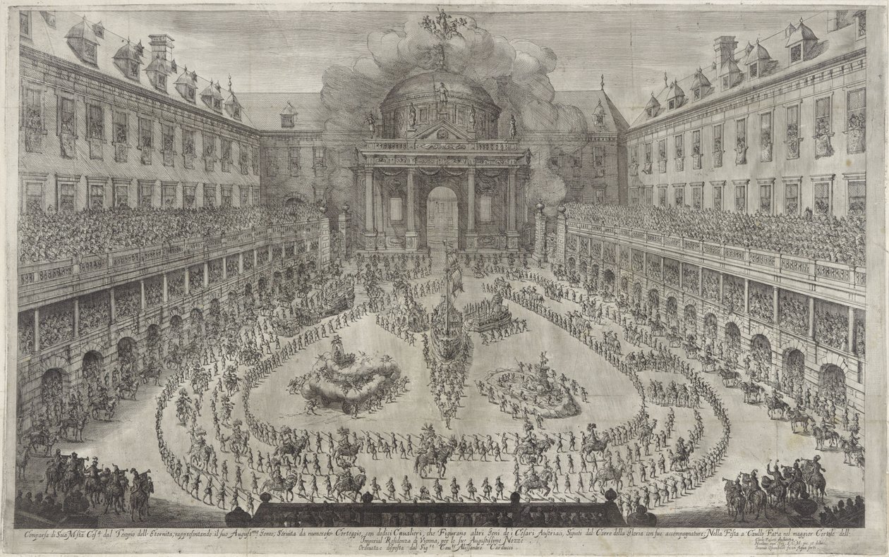 Carosello nella Hofburg di Vienna da Jan van Ossenbeeck