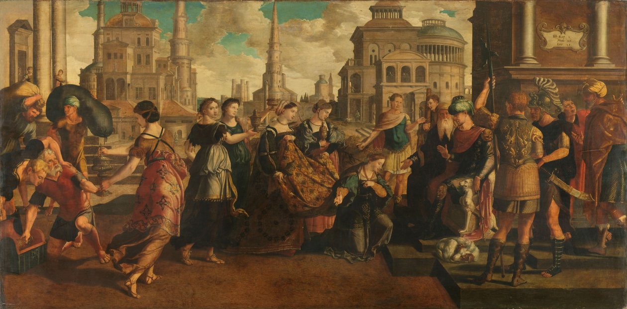 Salomone e la regina di Saba da Jan van Scorel