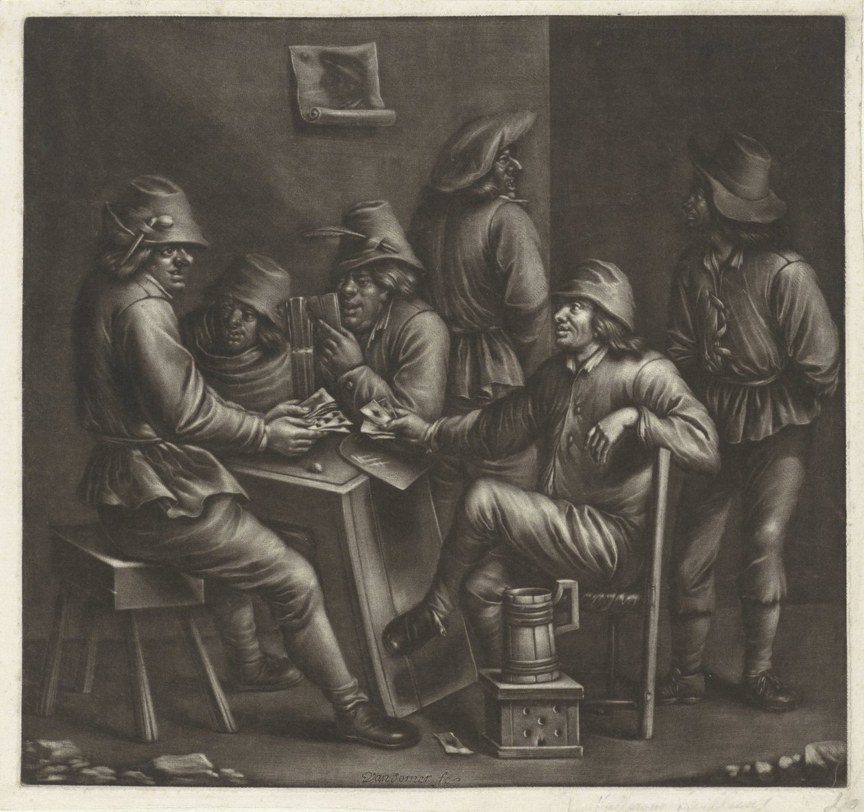 Giocatori di carte da Jan van Somer