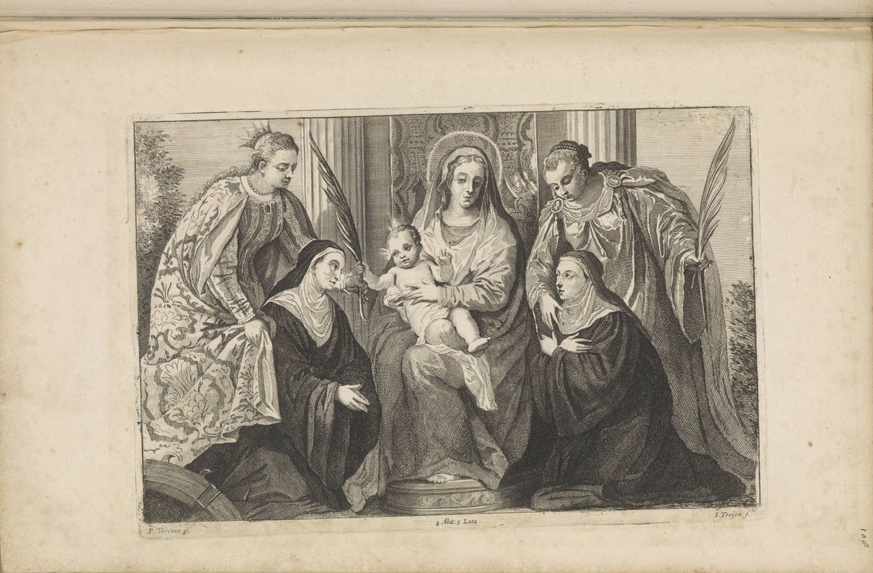Maria con il Bambino Gesù, Santa Lucia, Santa Caterina d