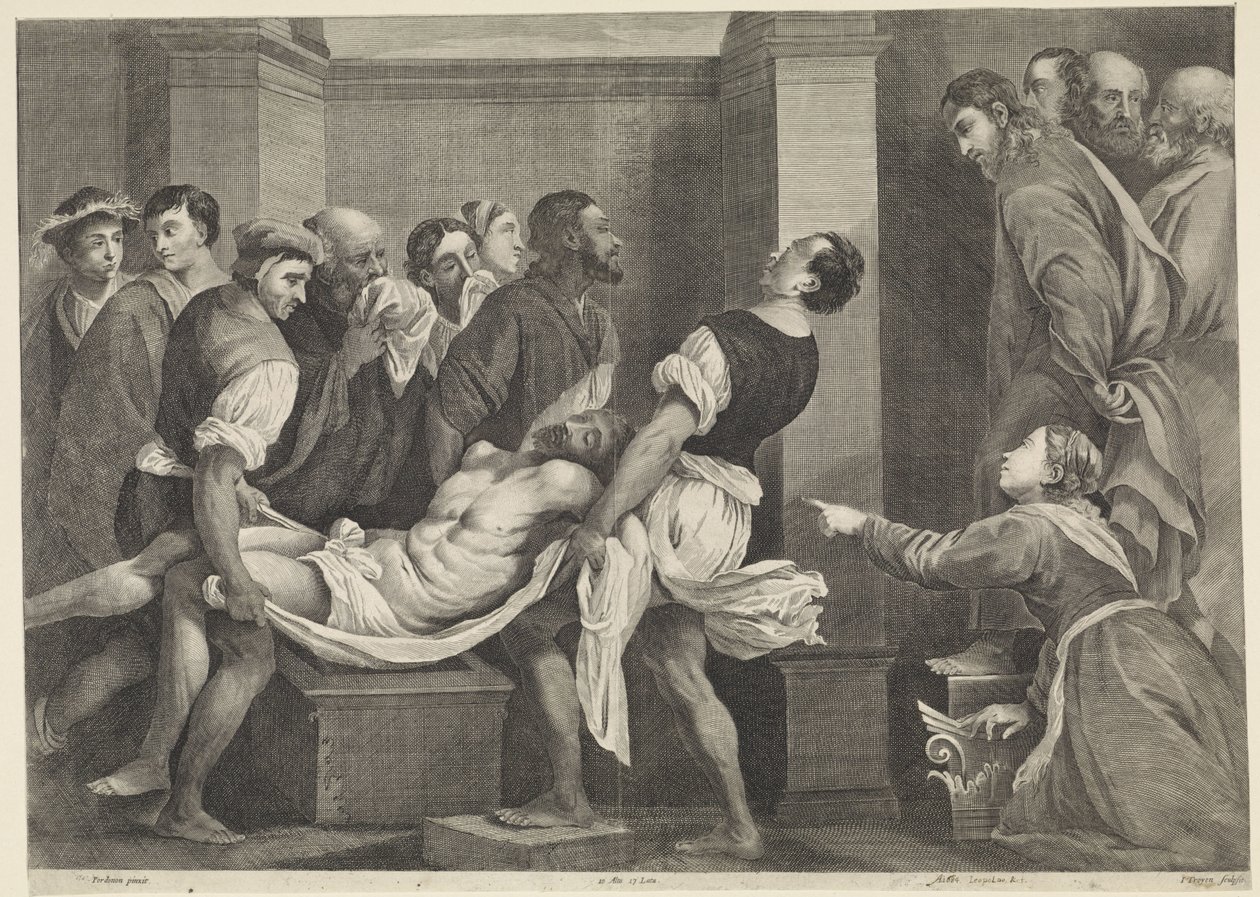 Resurrezione di Lazzaro da Jan van Troyen