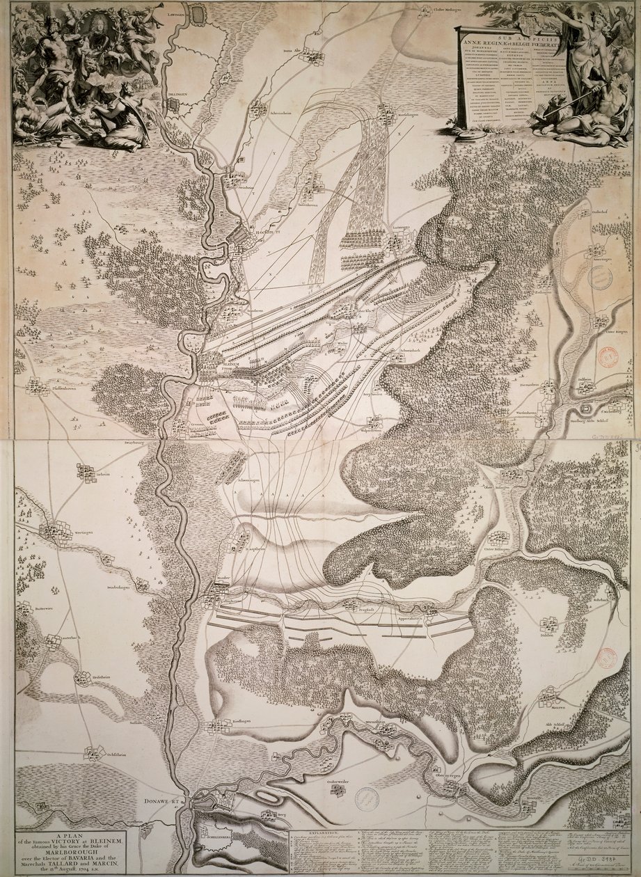 La battaglia di Blindheim del 13 agosto da Jan van Vianen