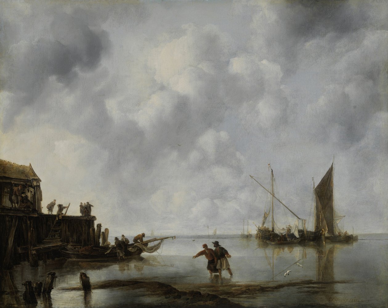 Barche da pesca in calma, 1651 da Jan van de Cappelle