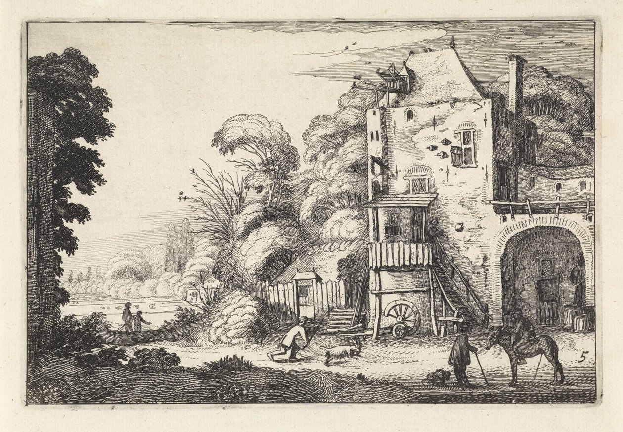 Osteria in un paesaggio da Jan van de Velde (II)