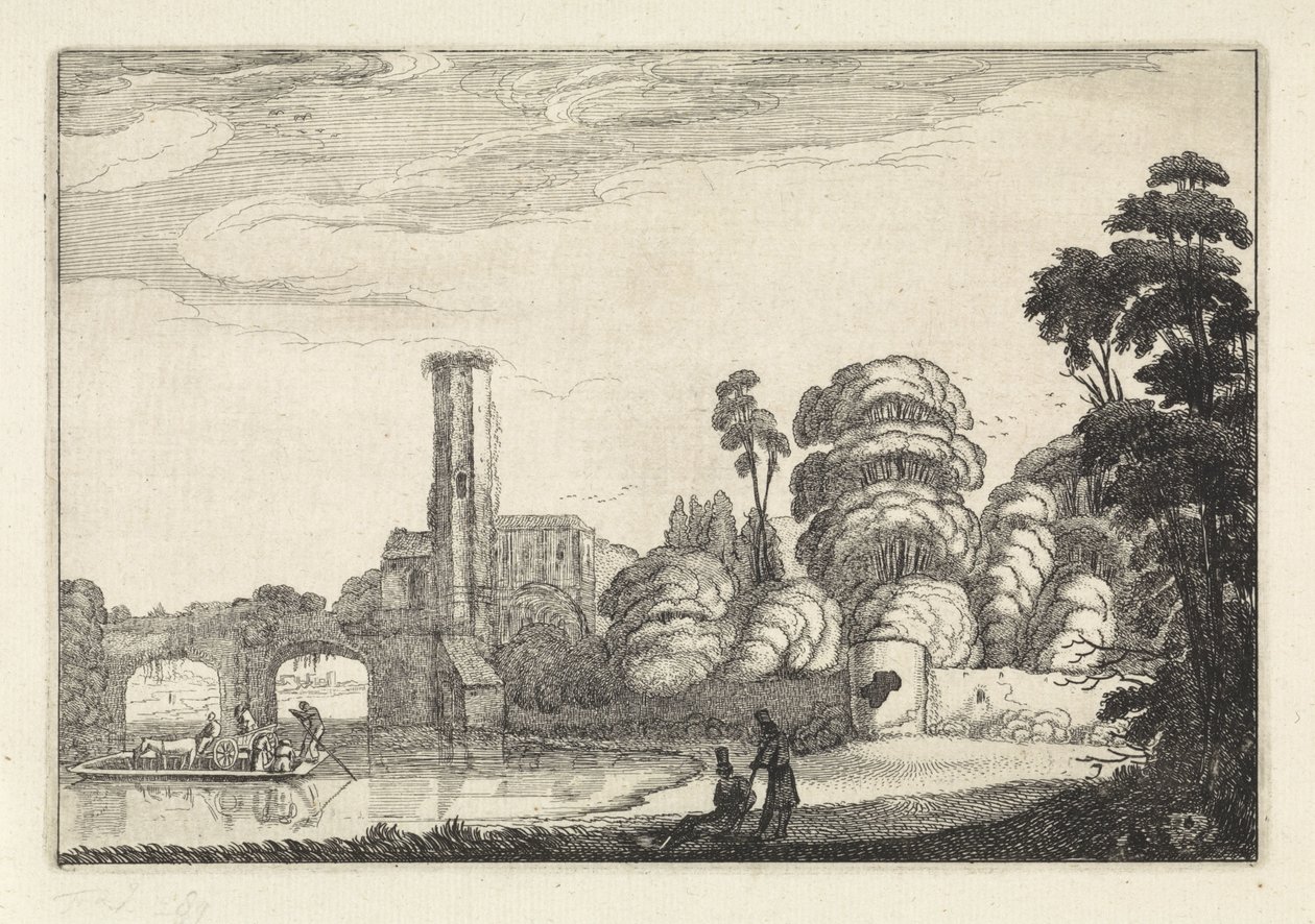 Ponte presso un ponte e una rovina da Jan van de Velde (II)