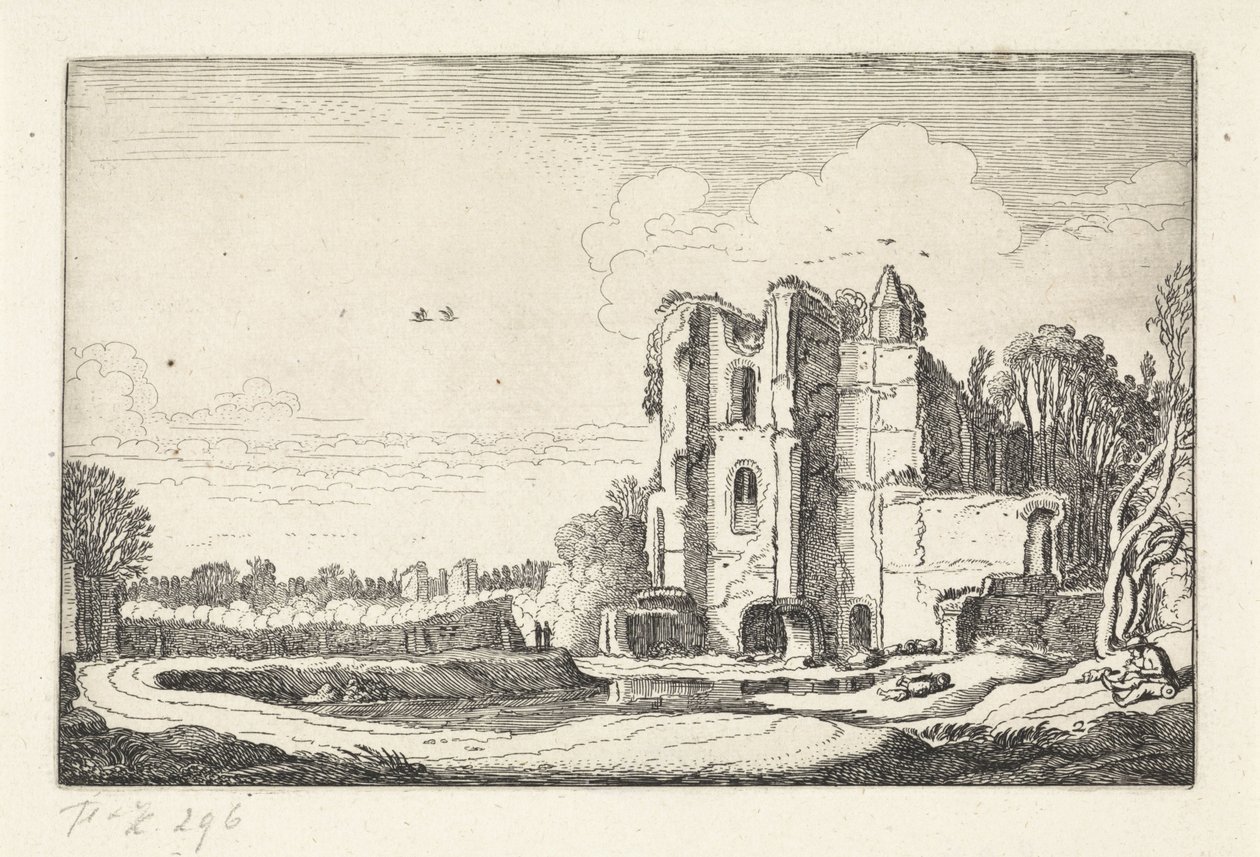 Rovina del castello di Brederode da Jan van de Velde (II)
