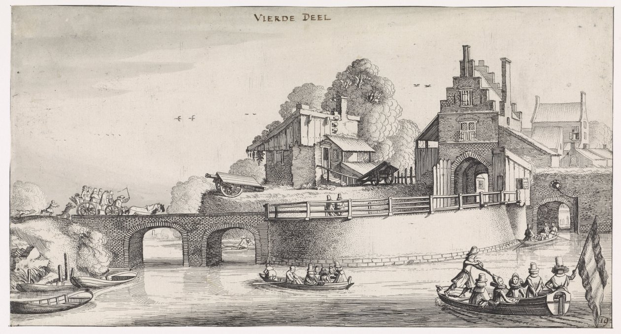 Porta della città con ponte sull