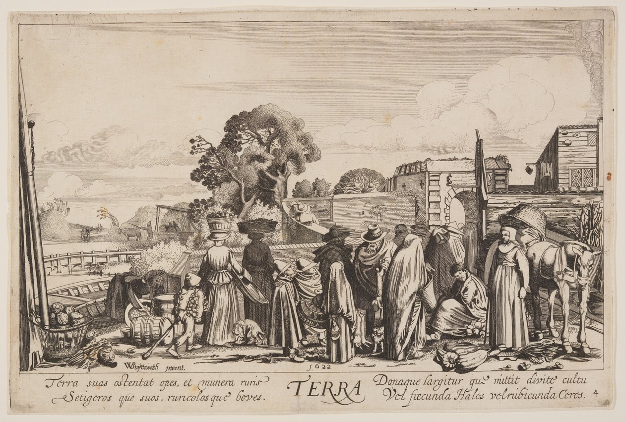 Terra, da I quattro elementi da Jan van de Velde II
