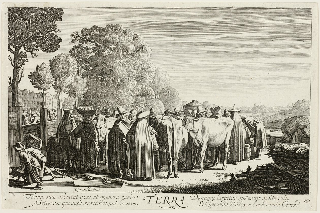 Terra, piatto unico de I quattro elementi da Jan van de Velde II