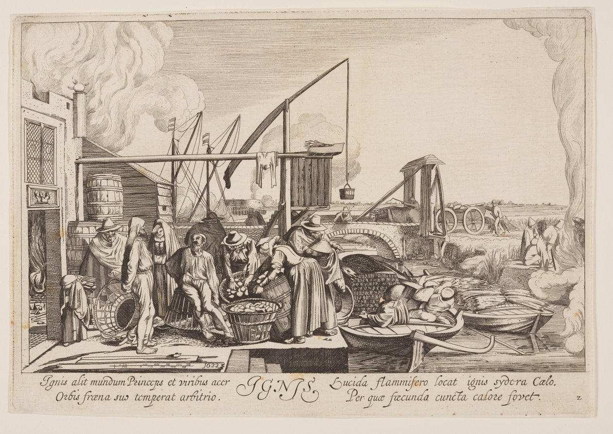 Fuoco, da I quattro elementi da Jan van de Velde II