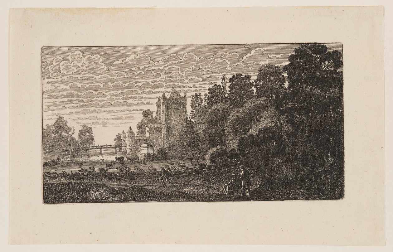 Lo "Spaernwouder" o "Amsterdamsche Poort" di Haarlem, da Sei paesaggi da Jan van de Velde II