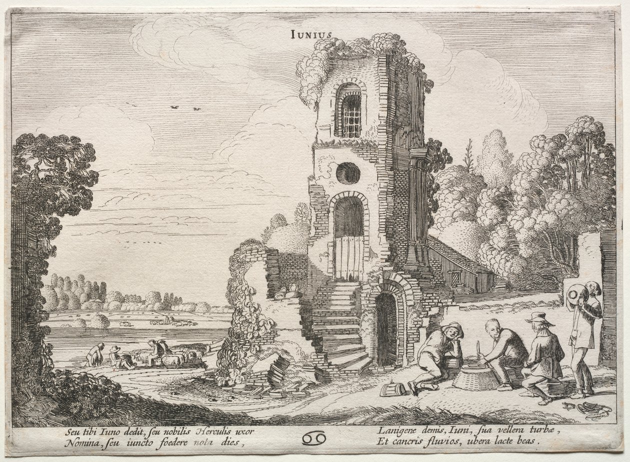 I dodici mesi: Giugno da Jan van de Velde II